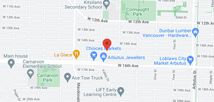 map of 2565 W 15TH AVENUE